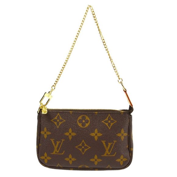 Authentic Louis Vuitton Mini Pochette Accessoires Handbag Monogram - Picture 1 of 8